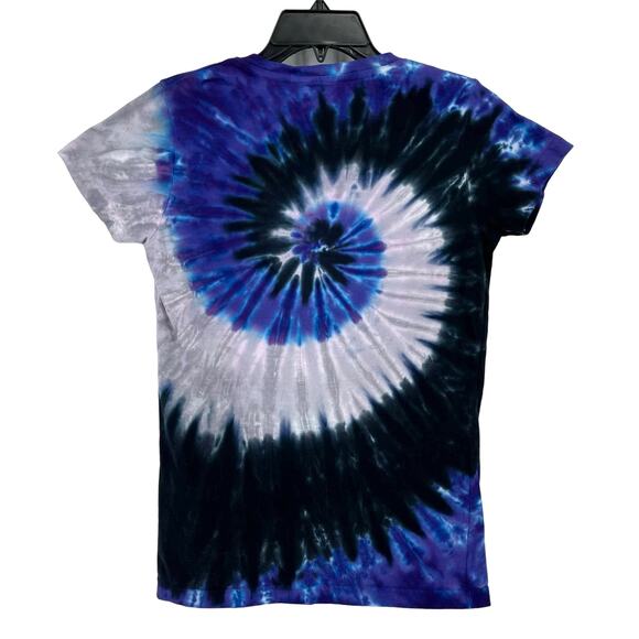 Liquid Blue Colorado Rockies Baseball T Shirt Womens Sz Large Tie Dye Purple MLB - Picture 3 of 4